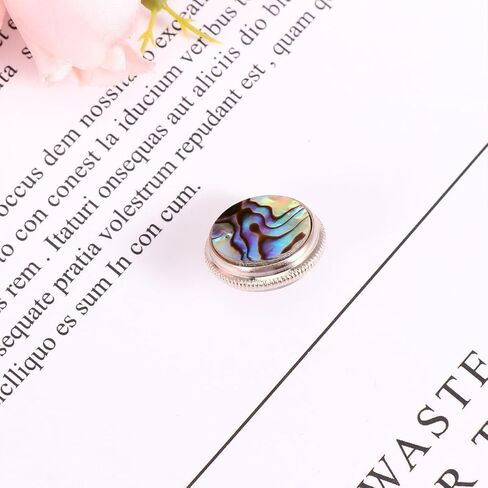 3pcs Trumpet Valve Finger Buttons Piston Button Snap Covers with Abalone Stone Inlay Musical Instrument Accessories for Brass Trumpet Replacement Random Color in Kuwait