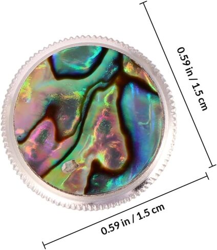 GALPADA 3pcs Trumpet Button Buckle Piston Snap Press Covers with Abalone Stone Musical Instrument Accessory for Brass Trumpet Repair and Replacement Random Color in Kuwait