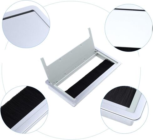 2pcs Desk Wire Hole Cover Decorative Practical Grommets Abs Material Easy Cable Management in Saudi Arabia