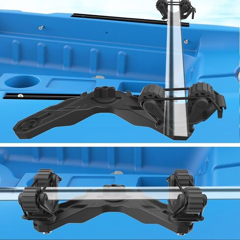 3011 Multifunctional Kayak Paddle Holder, Space-Saving Kayak Paddle Holder, Offset Paddle Holder Kayak Track Mount, Kayak Rail Accessories for Fishing in Saudi Arabia