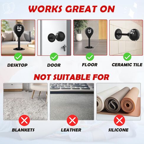 Desktop Punching Bag with Suction Cup - Stress Relief Toy for Office Desk, Heavy Duty Boxing Ball for Adults and Kids, Fun Gift for Coworkers & Friends in Saudi Arabia
