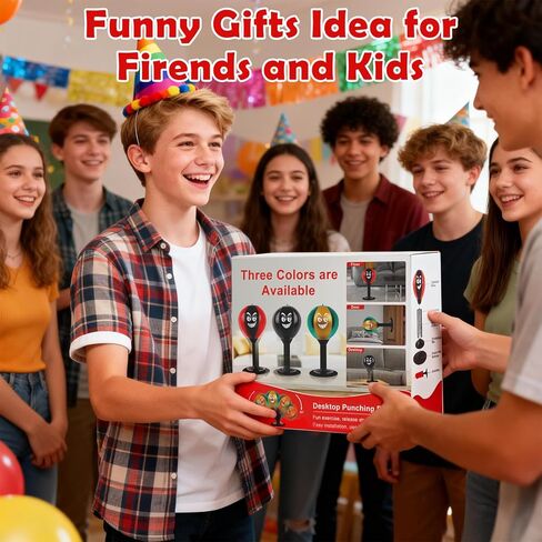 Desktop Punching Bag with Suction Cup - Stress Relief Toy for Office Desk, Heavy Duty Boxing Ball for Adults and Kids, Fun Gift for Coworkers & Friends in Saudi Arabia