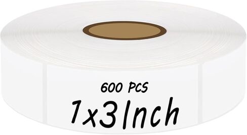 600Pcs Blank Removable Freezer Labels,1x3In Date Label Stickers,No Residue Food Storage Containers Labels,for Food Containers Pantry Organization in Kuwait