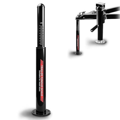 مقياس وزن لسان المقطورة RV، مقياس وزن وصلة السحب عالي التحمل يصل إلى 1800 رطل، قياس دقيق لحمل اللسان للمركبات الترفيهية ومقطورة السفر ومقطورة القارب، يضمن سحبًا آمنًا ومستقرًا in Kuwait