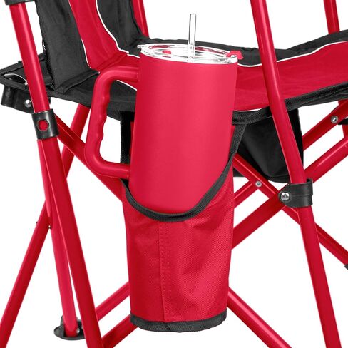 FANMATS NCAA Wisconsin Badgers Hard Arm Chair – Steel Frame with Double Layered Polyester | Team Color | Mesh Cup Holders in Saudi Arabia