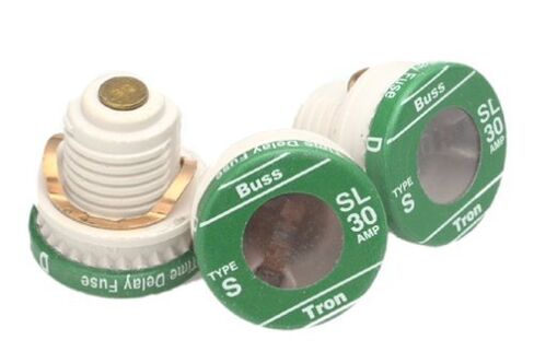 Bussmann BP/SL-30 30 أمبير تأخير الوقت المحمّل بقاعدة رفض الارتباط، 125 فولت UL مدرج، 3 عبوات من Bussmann in Saudi Arabia