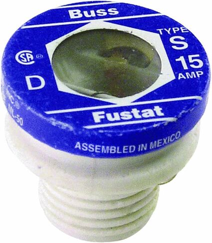 Bussmann S-15BC 15 Amp Type S Time-Delay Dual-Element Plug Fuse Rejection Base, 125V UL Listed 1-In Bag in Saudi Arabia