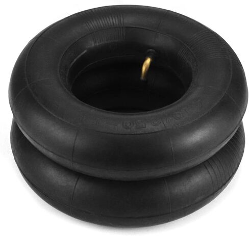 QWORK 4.10/3.50-4 Wheelbarrow Inner Tube, 4 Pack Replacement Inner Tubes, Bent Valve, for Lawn Movers, Hand Trucks in Saudi Arabia