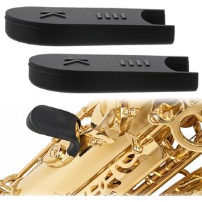 2 Pcs Saxophone Thumb Rest, Silicone Clarinet Thumb Rest Cushion, Saxophone Thumbs Finger Rests Pad Finger Protector, Black Saxophones Accessories for Alto, Soprano Sax, Clarinet in Kuwait