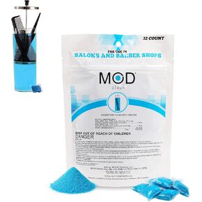 Mod Clean Disinfectant Pods – Hospital Grade, EPA Approved, Water-Soluble Cleaning Solution for Clippers, Nail Tools, Spa Equipment, Barber, Hair Stylists, Salons, Aestheticians & Professionals (32ct) in Kuwait