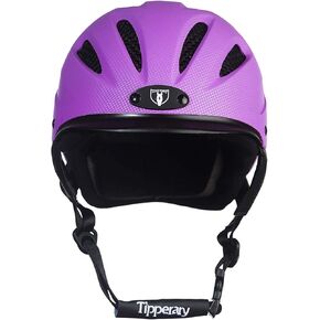 Tipperary Equestrian Horse Riding Helmet - Sportage - Lightweight Cooling Horseback Riding Apparel - Safety Helmet with Superior Ventilation and Air Flow - Purple - M in Kuwait
