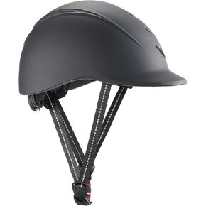 Horse Riding Helmet – Lightweight Equestrian Helmet with Airflow Vents, Adjustable Dial & Removable Liner, Black in Kuwait