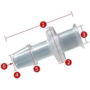 10pcs/lot PC Material Ozone Resistant Female Type Luer Connector Lock, White in Kuwait