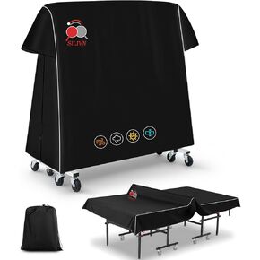 غطاء طاولة PingPong 420D بطانة قطنية من نسيج أكسفورد، طلاء من البولي يوريثين مقاوم للماء، مقاوم للشمس وحماية من جميع الأحوال الجوية، مناسب عالمي للطاولات المسطحة القابلة للطي والداخلية مقاس 9 × 5 أقدام in Kuwait