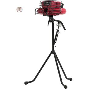 Furlihong 737BH Dual-Wheel Baseball Pitching Machine, Up to 95 MPH, Side-to-Side & Up/Down Angle Adjustment, Curveballs & Fastballs for Pro Players, Coaches, Adults & Youth (Red) in Kuwait