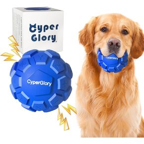 2 Pack Indestructible Dog Tennis Balls for Aggressive Chewers: Interactive Pet Toys, Herding and Jolly Ball for Dogs, Durable, Bouncy, and Water Toy Fetch Balls (White, Orange) in Saudi Arabia