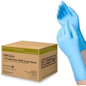 TRONEX 9099 Powder Free XS - XL 12" Long Cuff 5 Mil Thick Nitrile Exam Glove Chemo-Rated Extended Medical Gloves in Kuwait