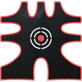 هدف إطلاق النار لاكروس - شبكة PVC عالية الدقة مقاس 6 × 6 أقدام مع 9 مناطق وحبال بنجي للتدريب في الفناء الخلفي - تصميم محمول قابل للطي، هدية للأولاد والبنات والشباب والمدربين in Kuwait