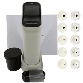 Portable Spectrophotometer Lab Spectrophotometers with 10 Apertures Measurement Structure D/8，SCI/SCE Intelligent Automatic Calibration Display Accuracy 0.01 Measuring Time About 1s in Kuwait