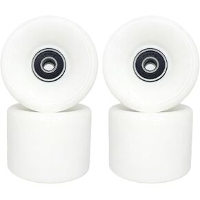 60mm 88A Skateboard Wheels with Bearings, Set of 4 - Durable Wheels for Street Skating, Skate Park Tricks & Cruising, Fits Standard Skateboards in Kuwait