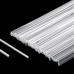 120Pcs 7.87 Inch Clear Acrylic Rods 2 mm Diameter Acrylic Cake Pops Sticks Round Plastic Cake Topper Sticks for Lollipop, Cupcakes Topper Making, DIY Crafts, Cocktail Stirrer in Kuwait
