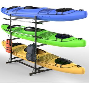 Kayak Storage Rack Adjustable Freestanding Kayak Stand for Garage and Outdoor Storage Heavy Duty Kayak Rack for Kayak Paddleboards Surfboard Canoe in Kuwait