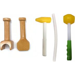 Chiropractic Adjustment Chisel,Chiropractic Hammer,Hammer Spine Set,5-Piece Set,Smooth Wooden Structure,Manually Polished,for People with Physical Fatigue and Sleep Deprivation in Kuwait