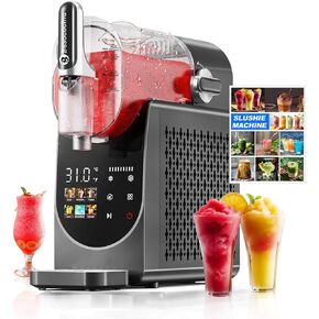 Slushie Machine 84oz, Slushy Machine for Home, Frozen Drink Machine with One-Touch Screen, 6 Preset Programs, Auto Clean, No Ice Needed, Dishwasher Safe Parts, for Margaritas, Frappés and More (84oz) in Saudi Arabia