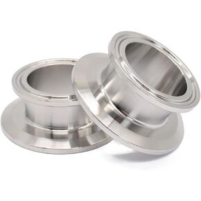 2 Inch × 1.5 Inch Sanitary Fitting End Cap Reducer Stainless Steel 304 Sanitary Concentric Reducer Tri Clamp Clover in Kuwait