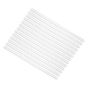 PATIKIL Borosilicate Glass Stick, 7.87inch 7mm Diameter Glass Stirring Rod Coffee Cocktail Stirrers Stir Spoons Stirring Sticks for Mixing Lab Kitchen Bar, 12Pcs in Saudi Arabia
