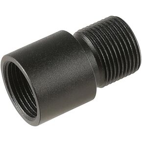 GoldenBall Aluminum 14mm CW to 14mm CCW Airsoft Tracer Unit Thread Adapter - Black in Kuwait
