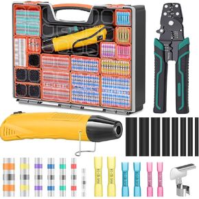 206Pcs/532Pcs/2066Pcs(Can Choose) Solder Seal Wire Connectors Kit,Heat Shrink Wire Connectors & Heat Shrink Tubing Waterproof and Insulated Electrical Wire Terminals for Marine, Automotive in Kuwait