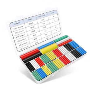 210 PCS Heat Shrink Tubing Kit - 3:1 Adhesive Lined, Marine Grade Waterproof, 6 Colors 6 Sizes for Industrial, Automotive, Wire and Cable Repair in Kuwait