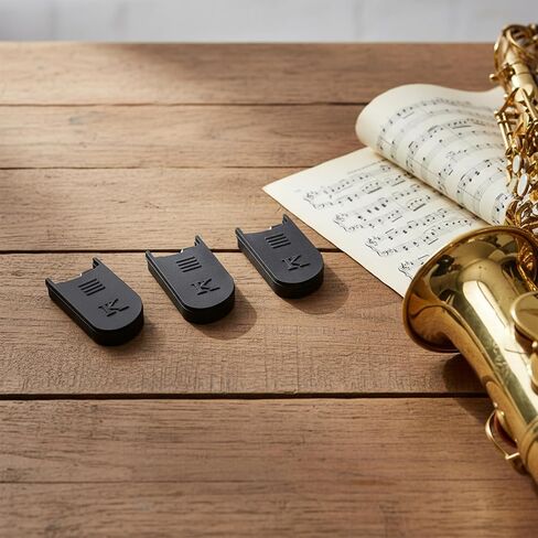 2 Pcs Saxophone Thumb Rest, Silicone Clarinet Thumb Rest Cushion, Saxophone Thumbs Finger Rests Pad Finger Protector, Black Saxophones Accessories for Alto, Soprano Sax, Clarinet in Kuwait