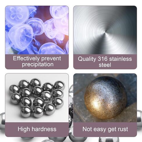 400 قطعة من كرات خلط الطلاء مقاس 0.12 بوصة، كرات من الفولاذ المقاوم للصدأ لطلاء الأظافر، كرات خلط صغيرة لطلاء أحبار طلاء الأظافر - فضي in Kuwait