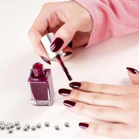 400 قطعة من كرات خلط الطلاء مقاس 0.12 بوصة، كرات من الفولاذ المقاوم للصدأ لطلاء الأظافر، كرات خلط صغيرة لطلاء أحبار طلاء الأظافر - فضي in Kuwait