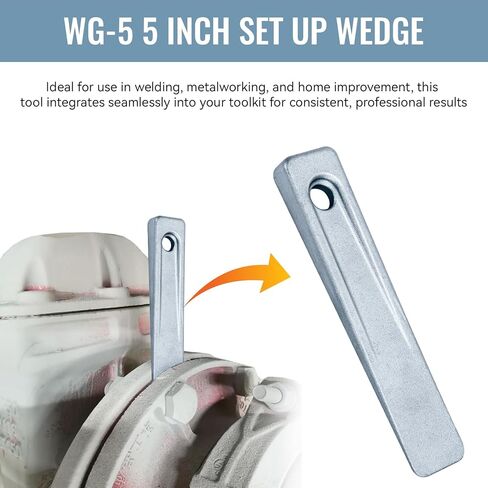 2Pcs 5 Inch Set Up Wedge Instead of Jaw Pullers, Position or Add Space Between Parts and Materials Set Up Wedge for Setting up Work on Planers, Shapers, Milling Machines and Other Similar Applications in Kuwait