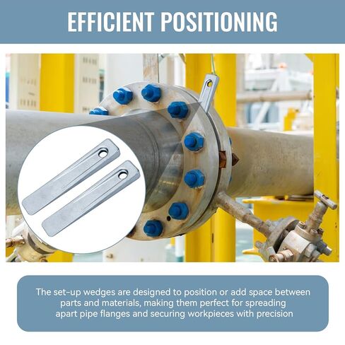 2Pcs 5 Inch Set Up Wedge Instead of Jaw Pullers, Position or Add Space Between Parts and Materials Set Up Wedge for Setting up Work on Planers, Shapers, Milling Machines and Other Similar Applications in Kuwait