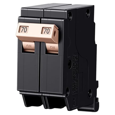 50Amp 2-Pole 3/4" Plug-in Circuit Breaker - 10kA 120/240V Thermal Magnetic - Universal Load Center Compatible in Kuwait