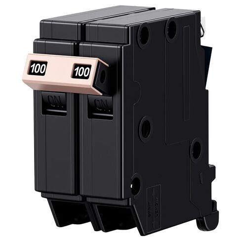 50Amp 2-Pole 3/4" Plug-in Circuit Breaker - 10kA 120/240V Thermal Magnetic - Universal Load Center Compatible in Kuwait