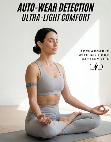 Powr Labs سوار يد قابل لإعادة الشحن لمعدل ضربات القلب بلوتوث ANT+ متوافق مع مستشعر HR البصري Peloton Wahoo Strava لتدريب اللياقة البدنية والجري وركوب الدراجات في الأماكن المغلقة in Kuwait