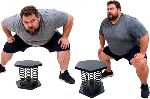 Deep Squat Stool for Back Pain Relief & Posture Correction ， Active Sitting Chair for Core & Glute Activation ， Ergonomic Pre-Assembled Balance Trainer for Home Office Gym ，Stainless Steel in Saudi Arabia