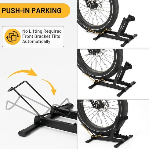Favoto Bike Stand for E-Bikes, Road & Mountain Bicycles – Adjustable Indoor Floor Garage Storage Rack for 20"-29" Bikes and Fat Tires up to 4.0" in Kuwait