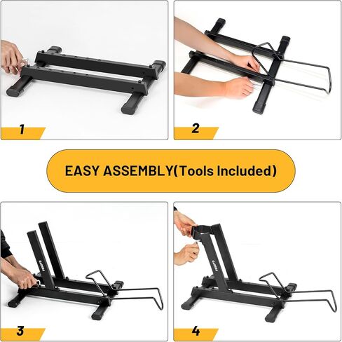 Favoto Bike Stand for E-Bikes, Road & Mountain Bicycles – Adjustable Indoor Floor Garage Storage Rack for 20"-29" Bikes and Fat Tires up to 4.0" in Kuwait