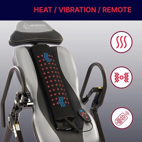 Elite Inversion Table with Adjustable & Removable Lumbar Pad, Comfortable Ankle Security Cups, Multiple Inversion Angles, Heavy-Duty Frame, 300 lb Capacity, Gray in Saudi Arabia