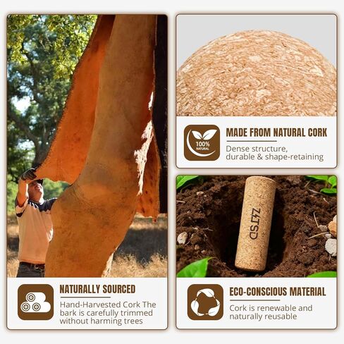 Natural Cork Balance Board Kit - 4-in-1 Foot & Ankle Strengthener with Half-Cylinder Boards, Mini Roller, Massage Ball & Toe Resistance Bands - Portable Balance Trainer for Home, Office & Gym in Saudi Arabia