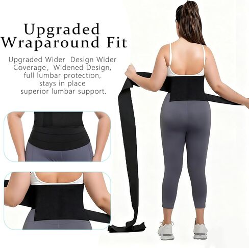 Lisacool Sculpt Touch مدرب الخصر للنساء دهون البطن بعد الولادة حزام البطن حزام العرق لفقدان الوزن في المعدة مع دعم قطني وظهر أسود in Kuwait