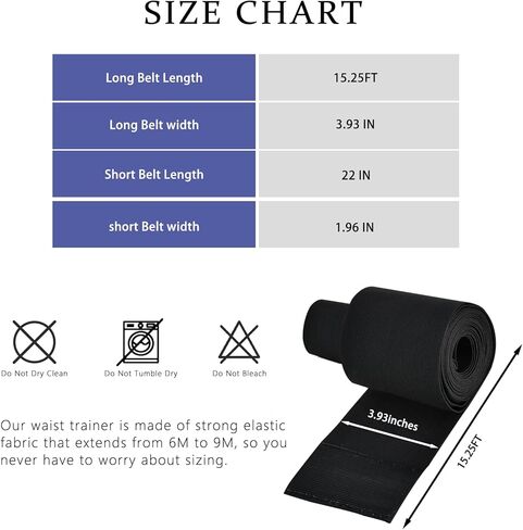 Lisacool Sculpt Touch مدرب الخصر للنساء دهون البطن بعد الولادة حزام البطن حزام العرق لفقدان الوزن في المعدة مع دعم قطني وظهر أسود in Kuwait