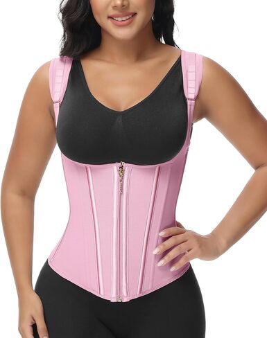 SHAPSHE waist trainer for women working out waist cincher vest for tummy control wrap waist shapewear body shaper with straps in Kuwait
