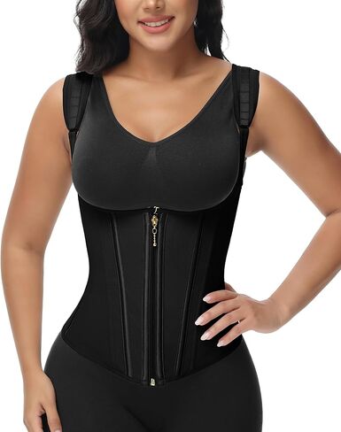 SHAPSHE waist trainer for women working out waist cincher vest for tummy control wrap waist shapewear body shaper with straps in Saudi Arabia